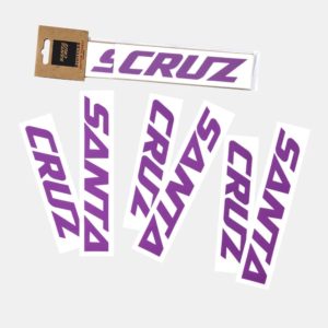 Santa Cruz（サンタクルズ） Custom Downtube Decal Purple
