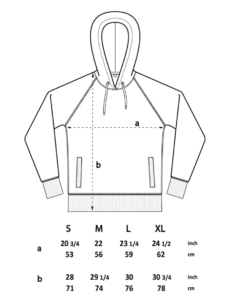 Peaty's Hoody Sizing