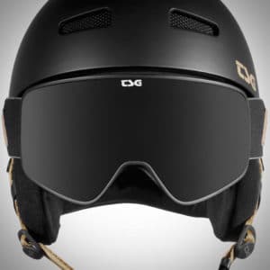 TSGのヘルメットゴーグル正面黒
