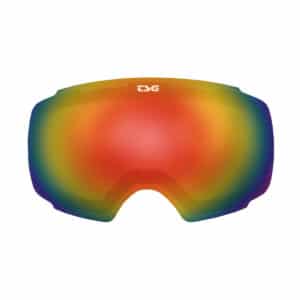 Goggle Two - TSGのゴーグルの球体レンズ交換用レンズ正面レインボー系クローム