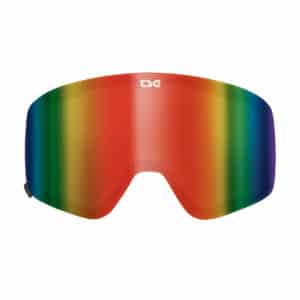 Goggle Four - TSGのゴーグルの円型レンズ 交換用レンズ正面赤系レインボーカラー