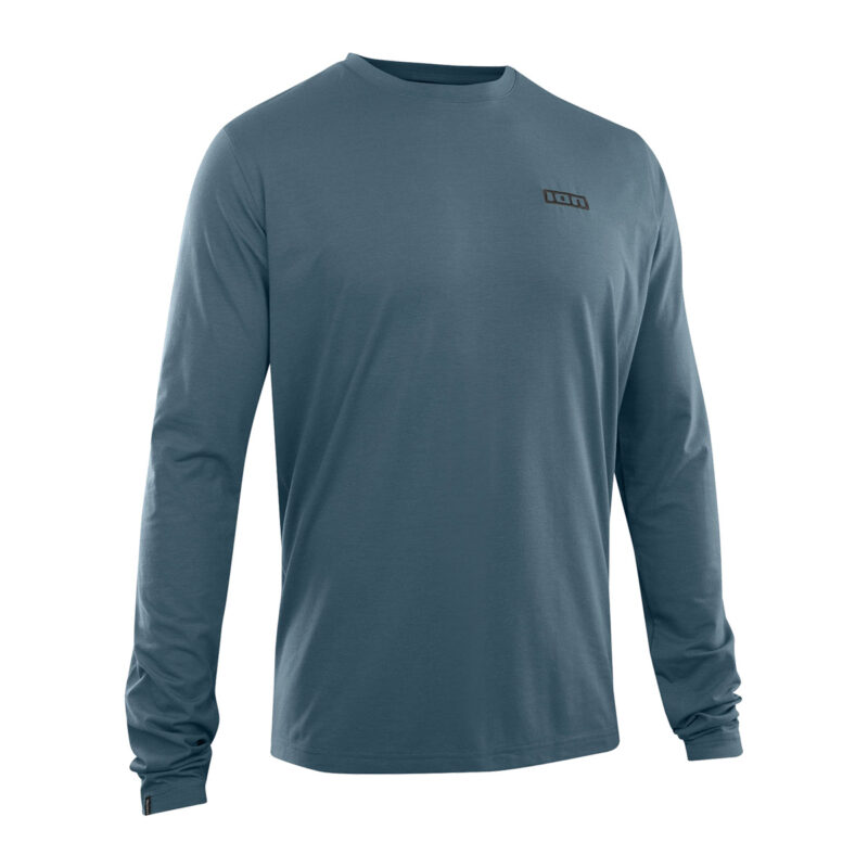 47222-5001+ION-Bike Tee S_Logo LS DR men+07+795 cosmic blue+front